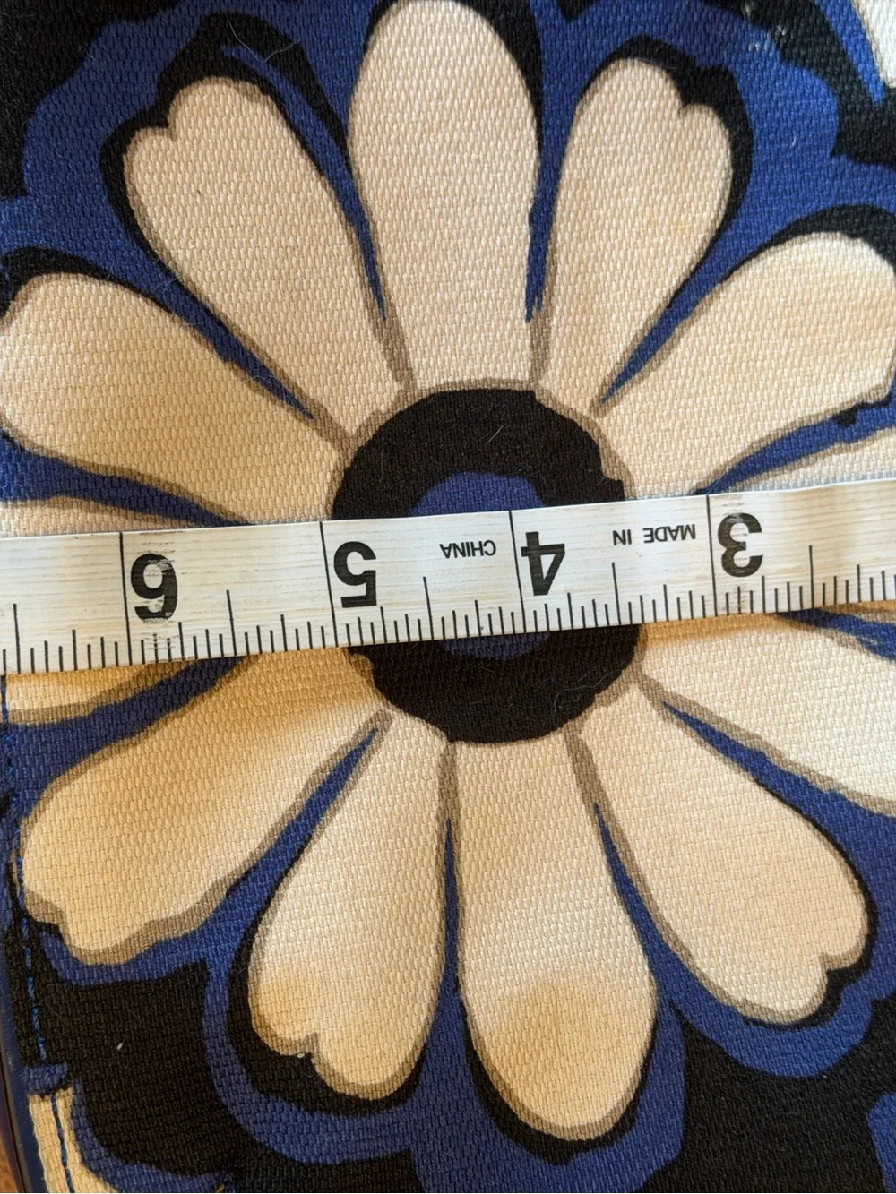 Coach Blue and White Floral Crossbody Bag